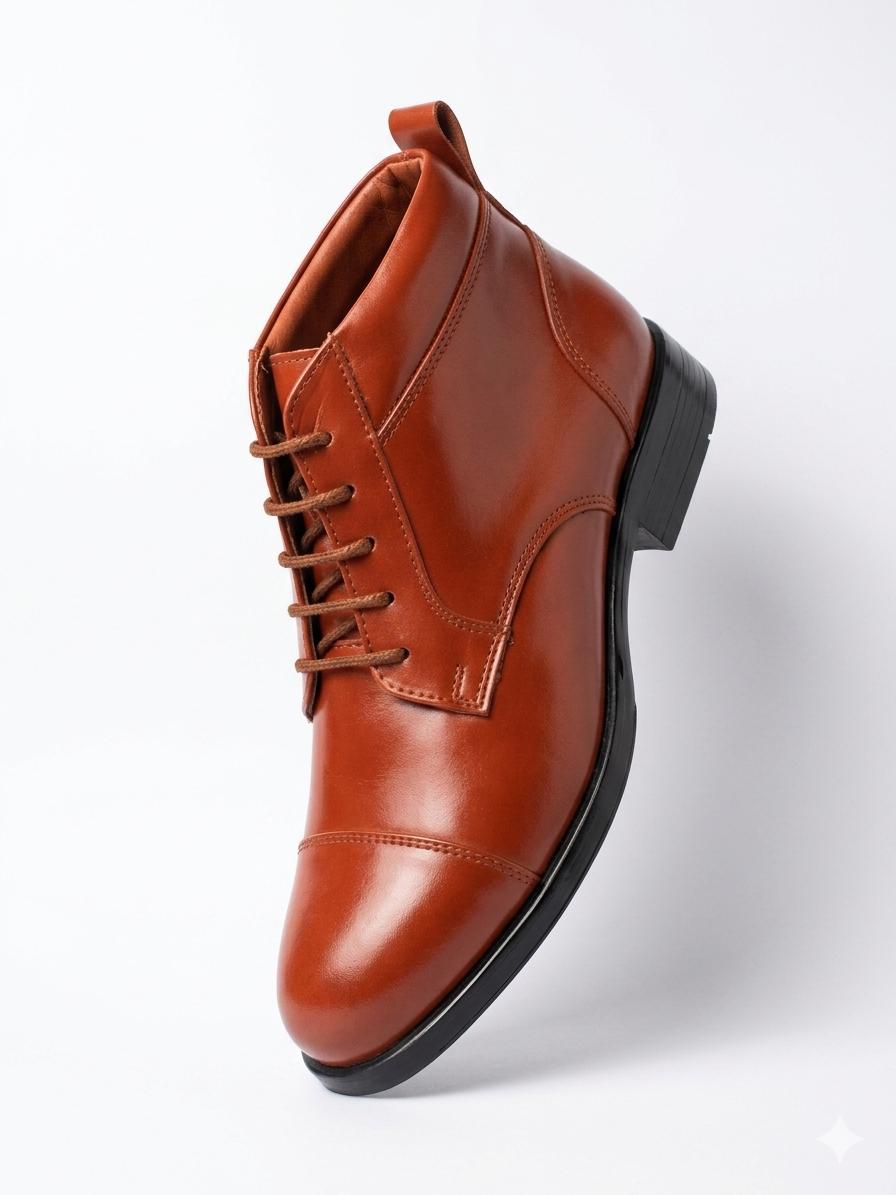 Classic Tan Leather Ankle Boots